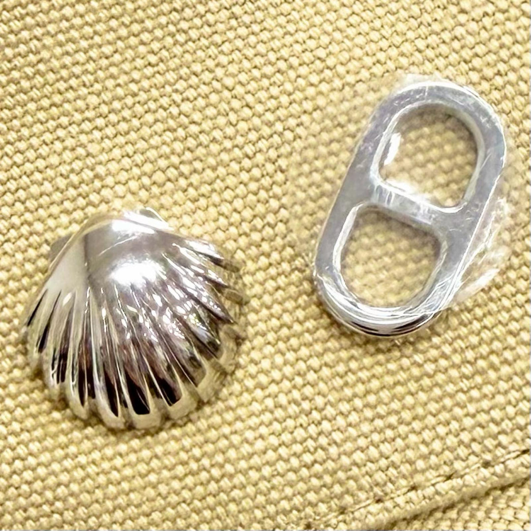 Pristine HERMES hat Calvi Seashell Chaine d'Ancre Bucket Hat beige cotton 58