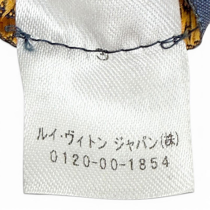 Great LOUIS VUITTON Scarf Escalp Logo Mania Monogram fringe wool Women M74742