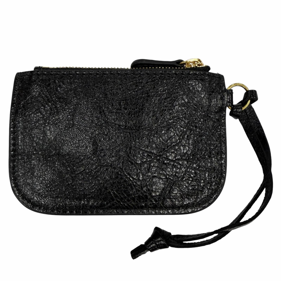 Excellent BALENCIAGA Coin case black leather Women 776769