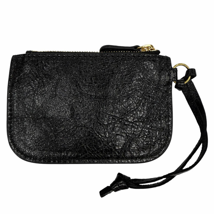 Excellent BALENCIAGA Coin case black leather Women 776769
