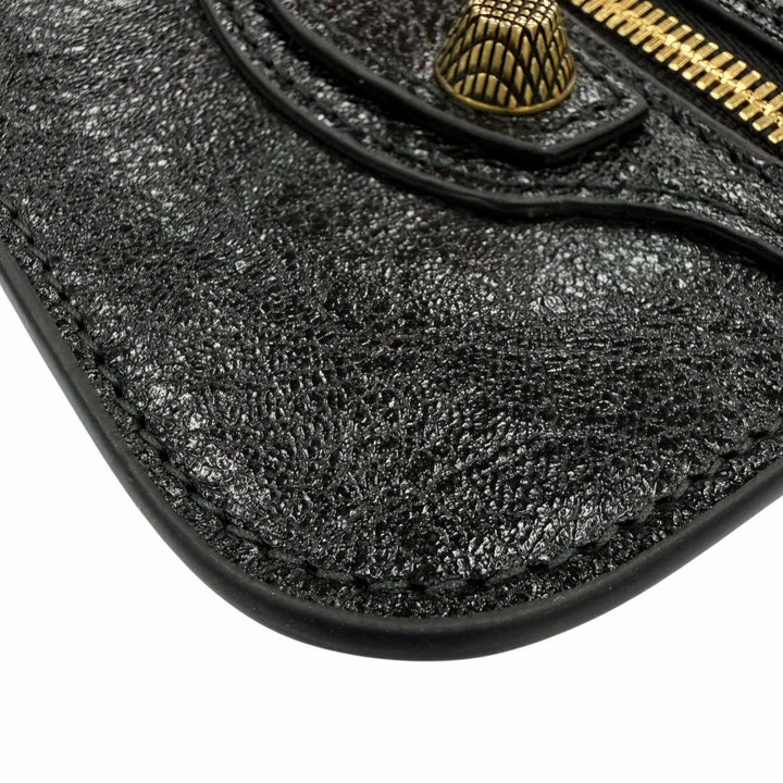 Excellent BALENCIAGA Coin case black leather Women 776769