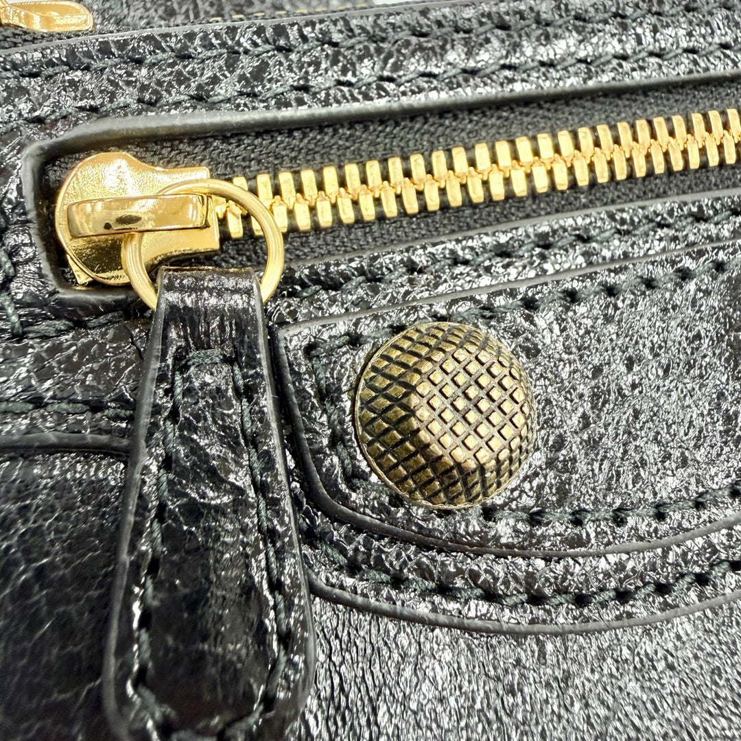 Excellent BALENCIAGA Coin case black leather Women 776769