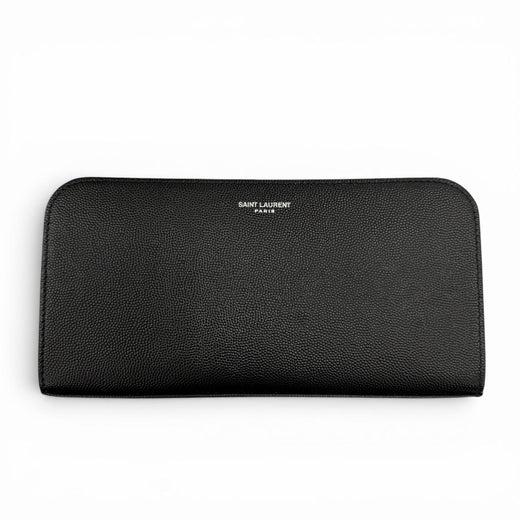 Excellent SAINT LAURENT PARIS Purse black leather mens INN534290