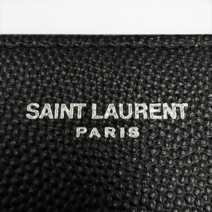 Excellent SAINT LAURENT PARIS Purse black leather mens INN534290