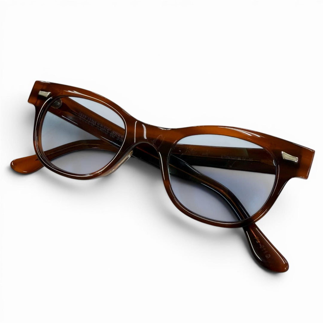 Excellent JULIUS TART OPTICAL sunglasses COUNTDOWN Clear brown mens