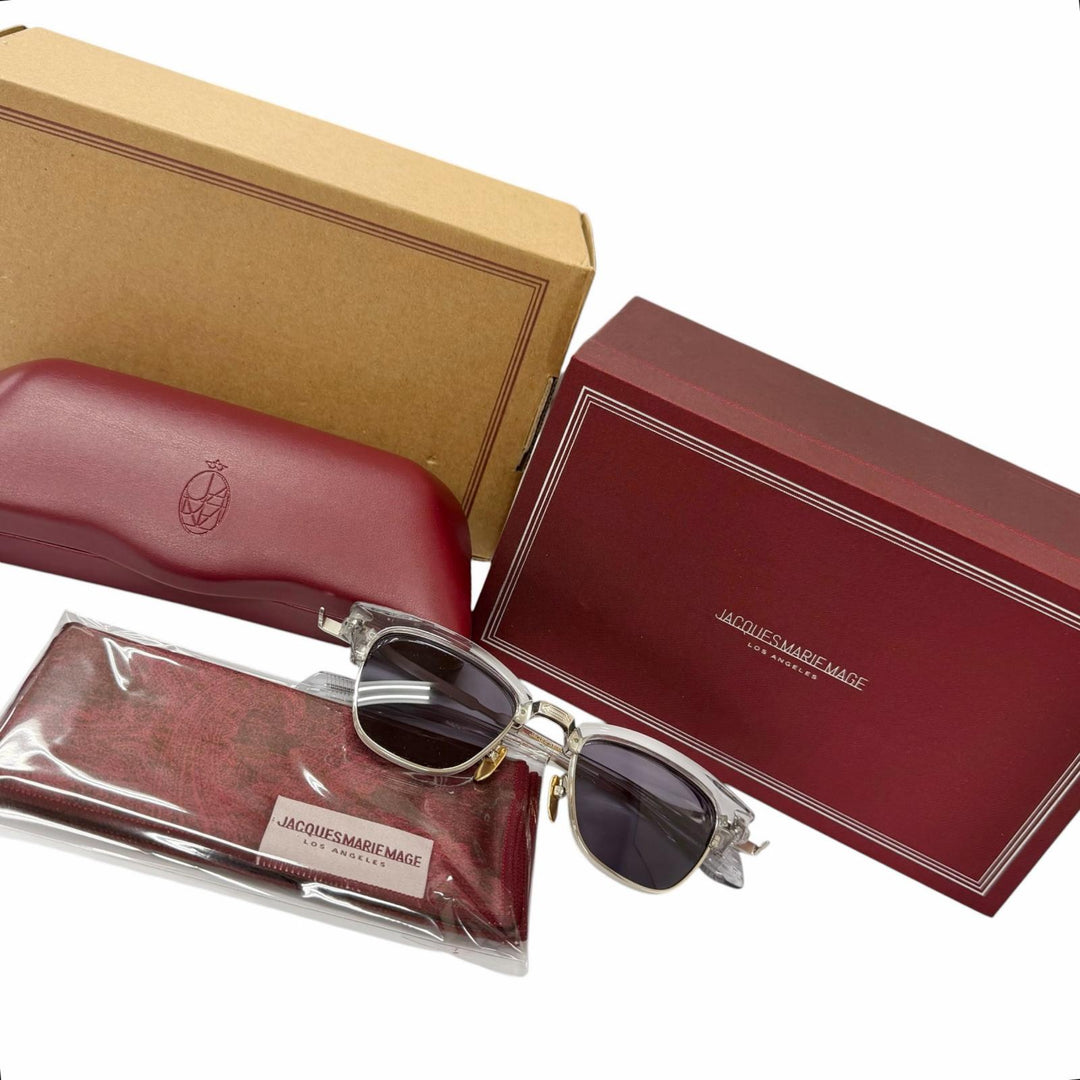 Excellent JACQUESMARIEMAGE sunglasses SARTRE Jean-Paul Sartre Browline Trim