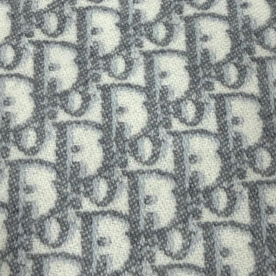 Great Christian Dior Scarf Dior Oblique Cashmere gray cashmere 01CDO309I093