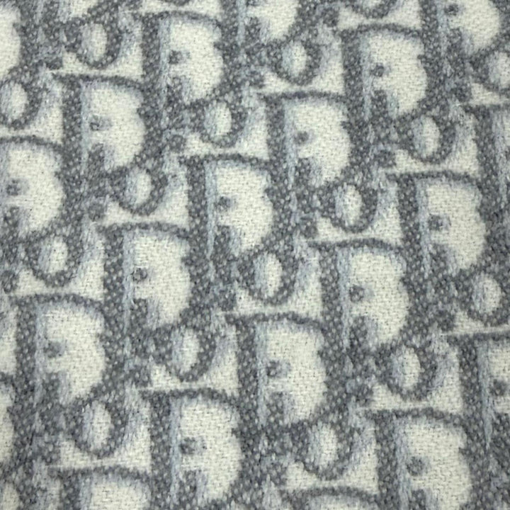 Great Christian Dior Scarf Dior Oblique Cashmere gray cashmere 01CDO309I093