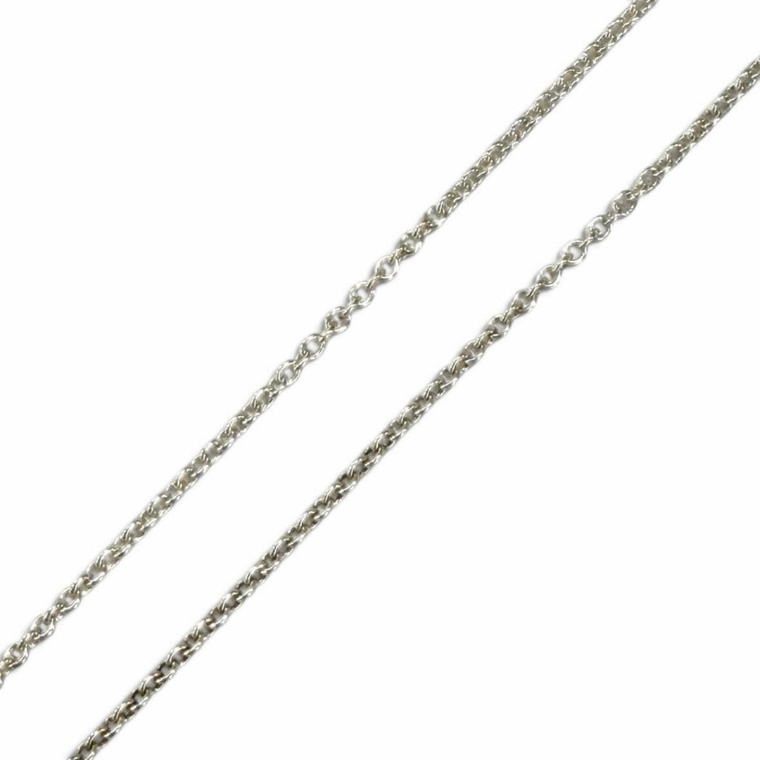 Great TIFFANY&Co. Necklace Diamonds by the Yard Single Diamond Pendant 925