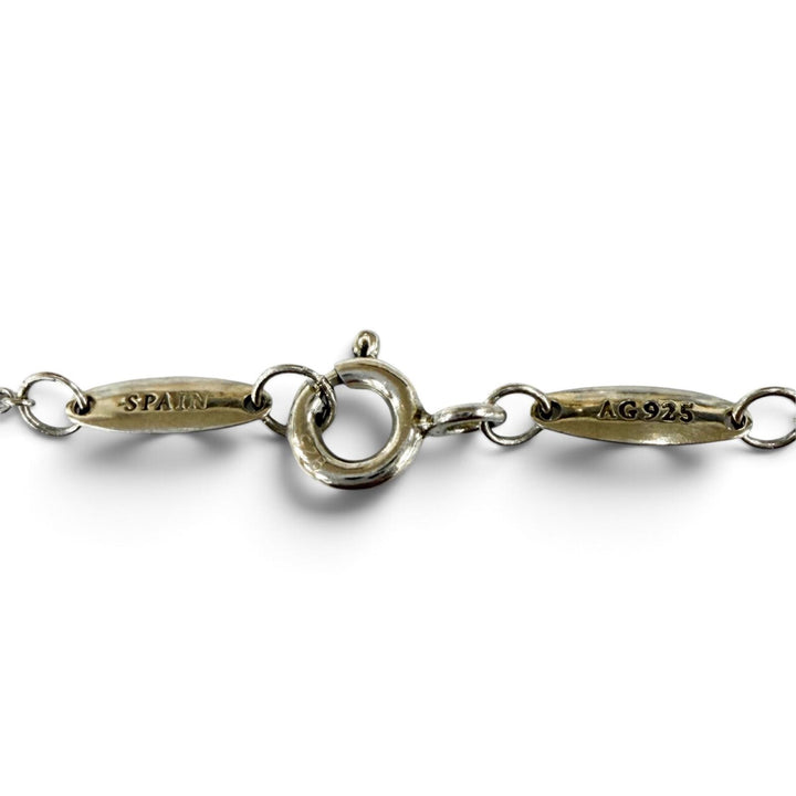 Great TIFFANY&Co. Necklace Diamonds by the Yard Single Diamond Pendant 925