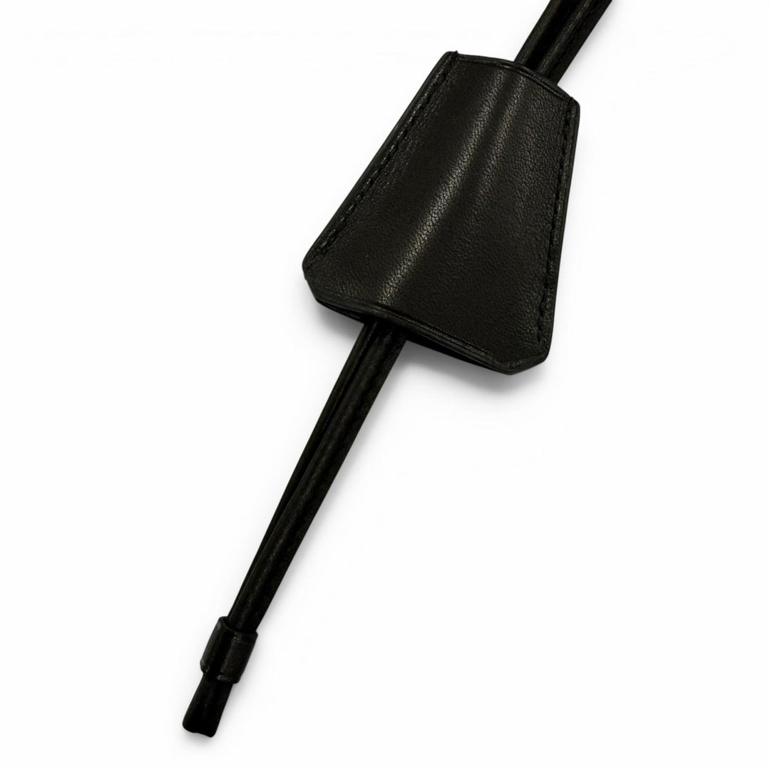 Excellent HERMES Necklace Clochette Necklace for Kelly Watch black leather Women
