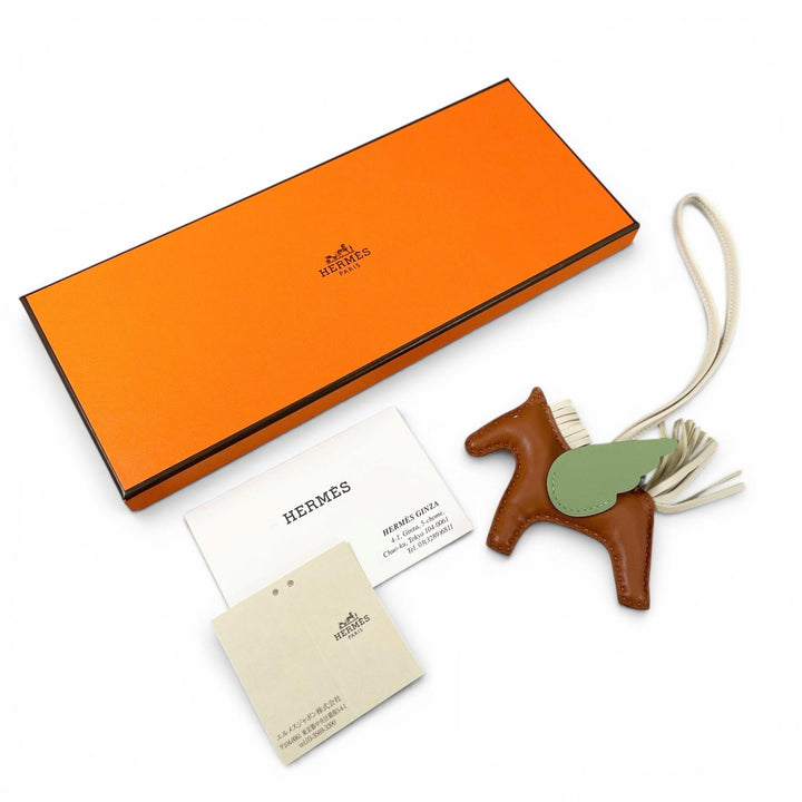 Excellent HERMES charm Rodeo Charm Pegasus PM gold Anyo Miro Women