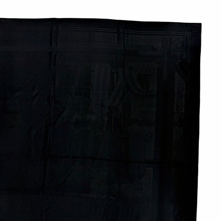 Pristine HERMES scarf J.METZ Les Sangles Suspender Belt black cashmere Women