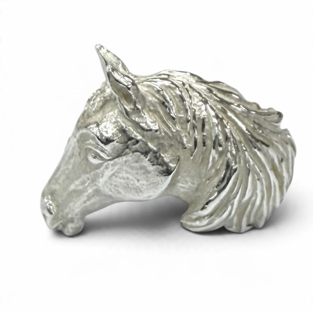 Excellent HERMES Ring ring Cheval Horse Silver 925 Women