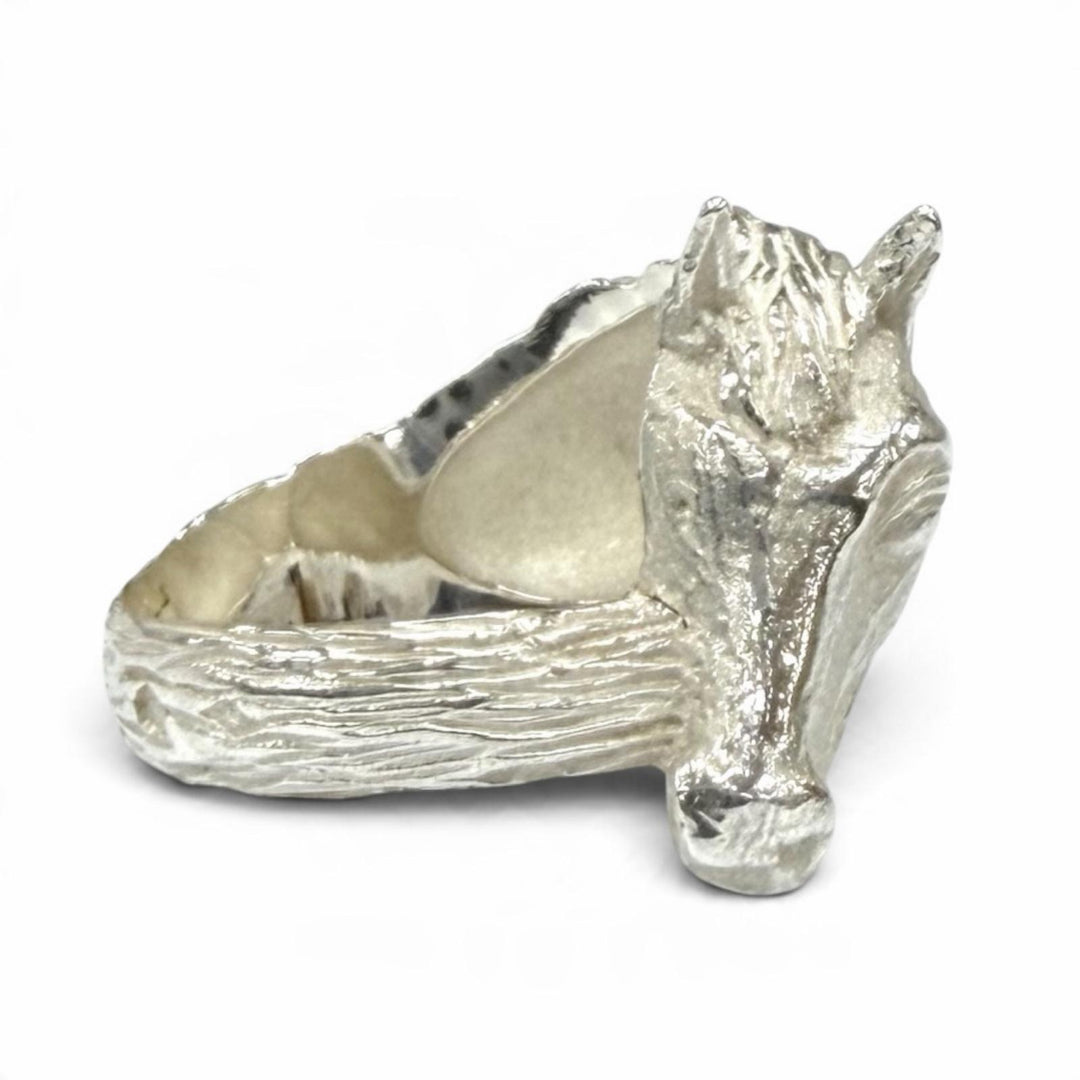 Excellent HERMES Ring ring Cheval Horse Silver 925 Women