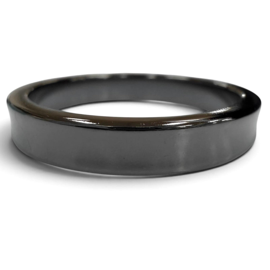Great TIFFANY&Co. Ring ring 1837 Narrowing black titanium mens