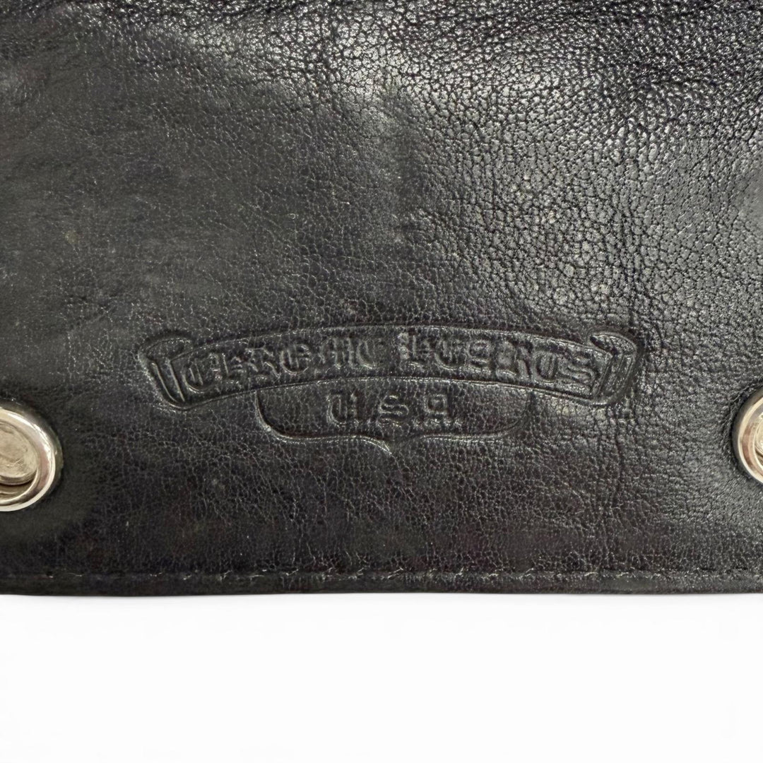 Great CHROME HEARTS Key holder Crossball button leather with invoice 2013