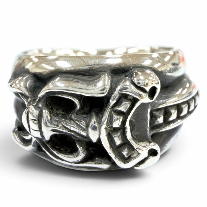 Excellent CHROME HEARTS Ring ring Dagger Ring 4-Line Accessory Silver 925