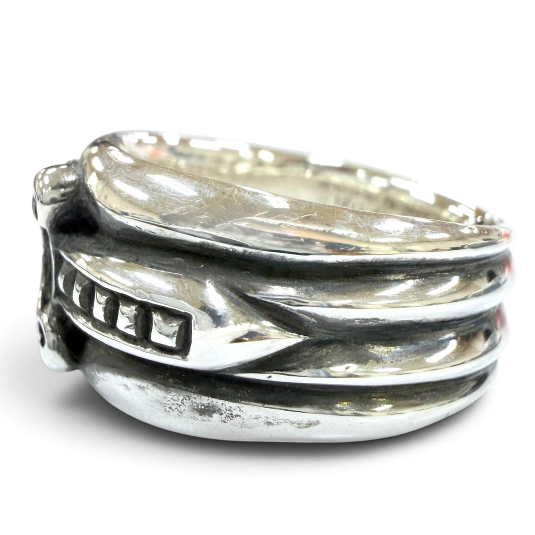 Excellent CHROME HEARTS Ring ring Dagger Ring 4-Line Accessory Silver 925