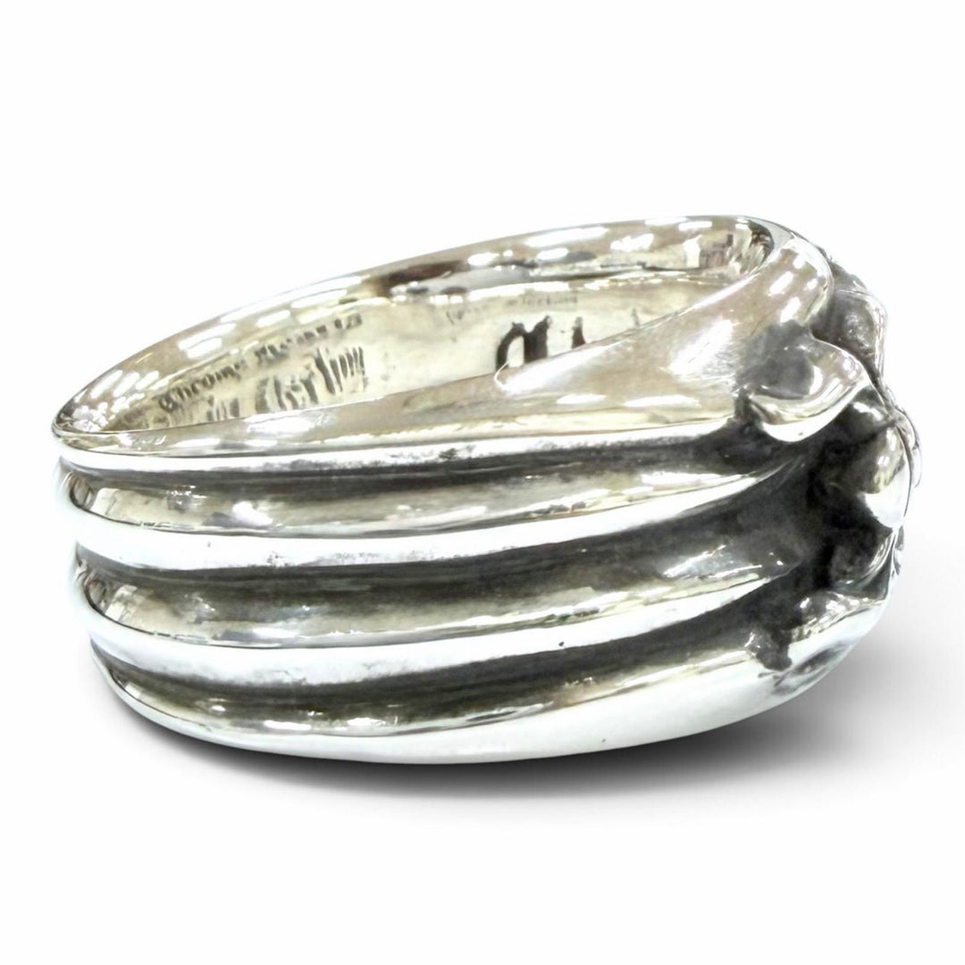 Excellent CHROME HEARTS Ring ring Dagger Ring 4-Line Accessory Silver 925