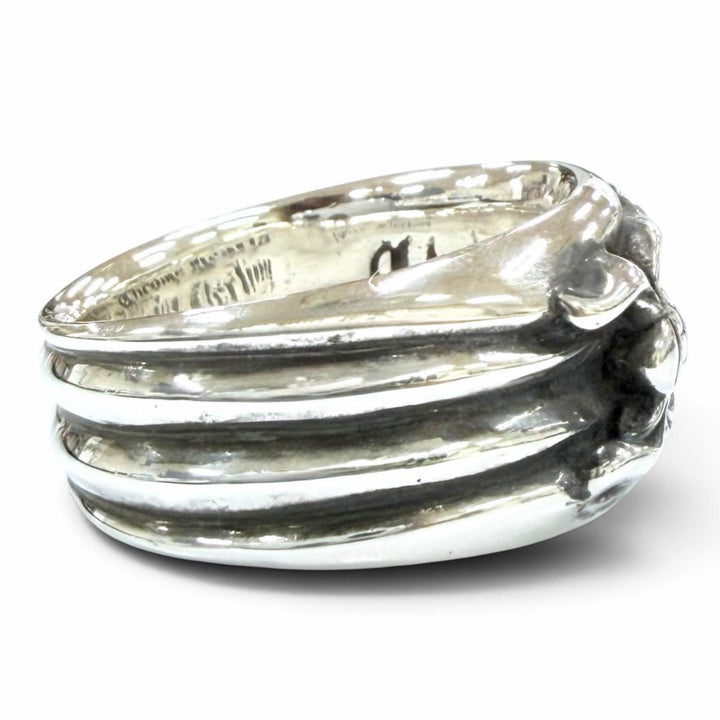 Excellent CHROME HEARTS Ring ring Dagger Ring 4-Line Accessory Silver 925
