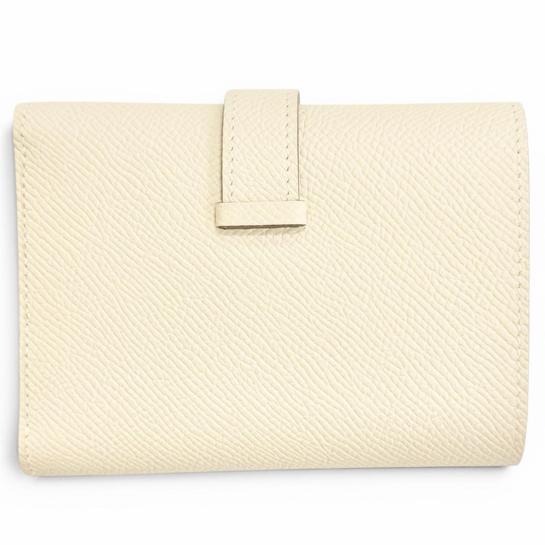 Pristine HERMES Tri-fold wallet Bean Combine Verso Epsom Leather Women