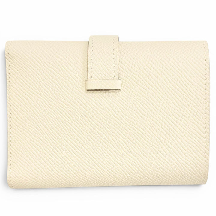 Pristine HERMES Tri-fold wallet Bean Combine Verso Epsom Leather Women