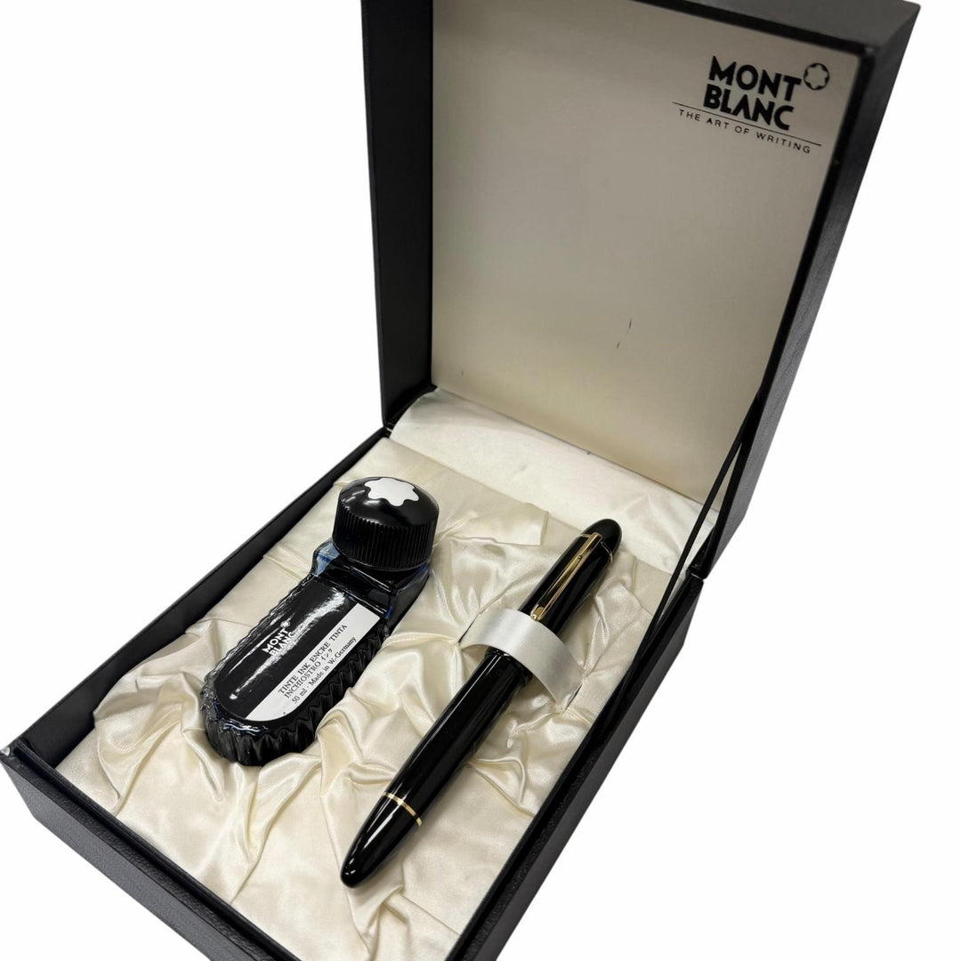 Excellent MONTBLANC fountain pen Meisterstück 149 black 18K mens