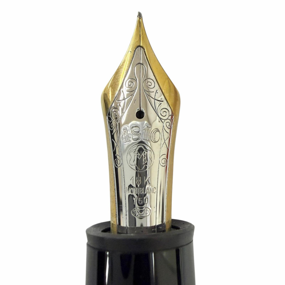 Excellent MONTBLANC fountain pen Meisterstück 149 black 18K mens