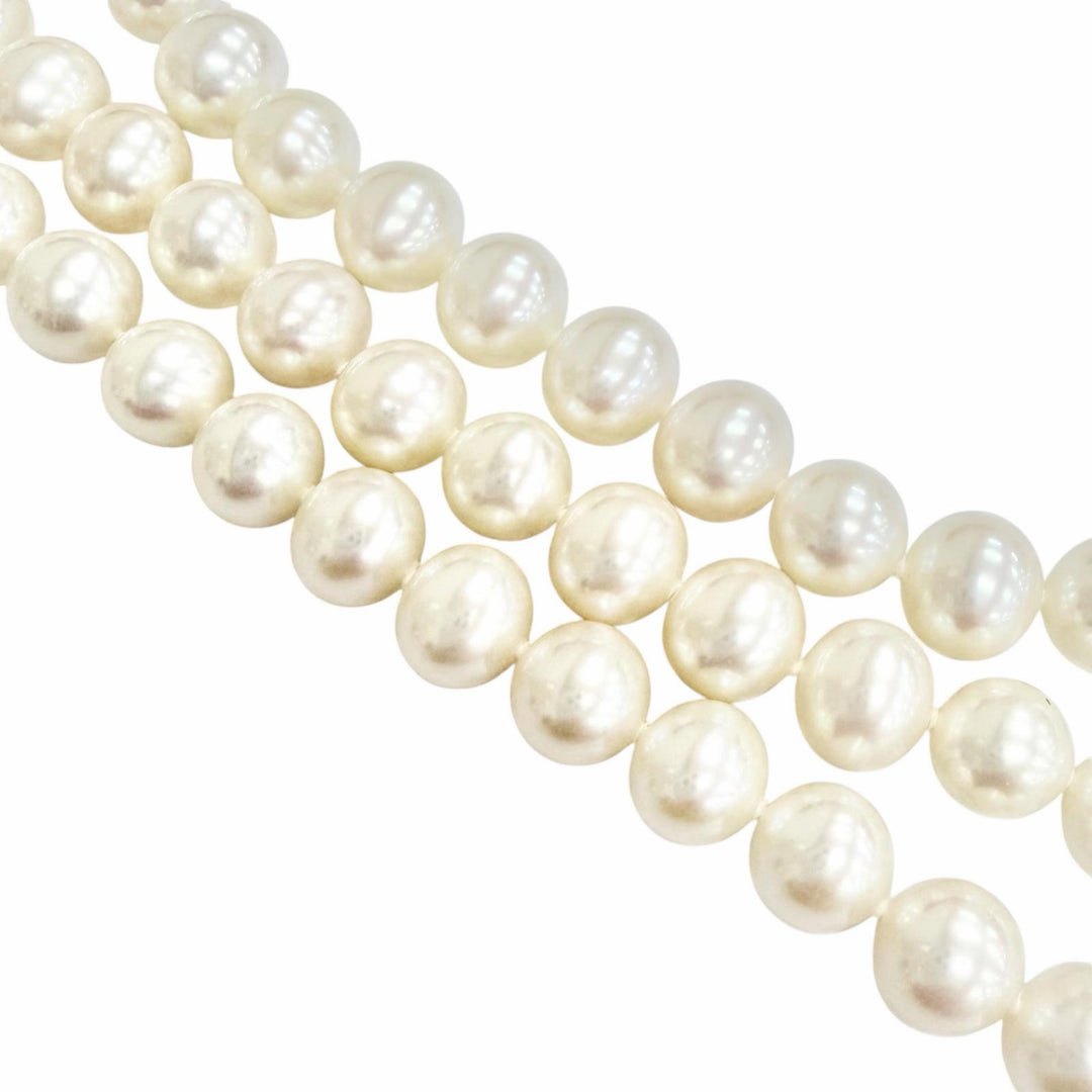 Great TIFFANY&Co. Necklace long white Freshwater pearl Women