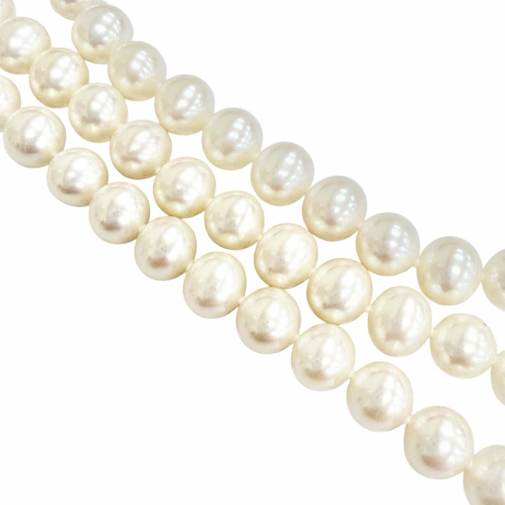 Great TIFFANY&Co. Necklace long white Freshwater pearl Women