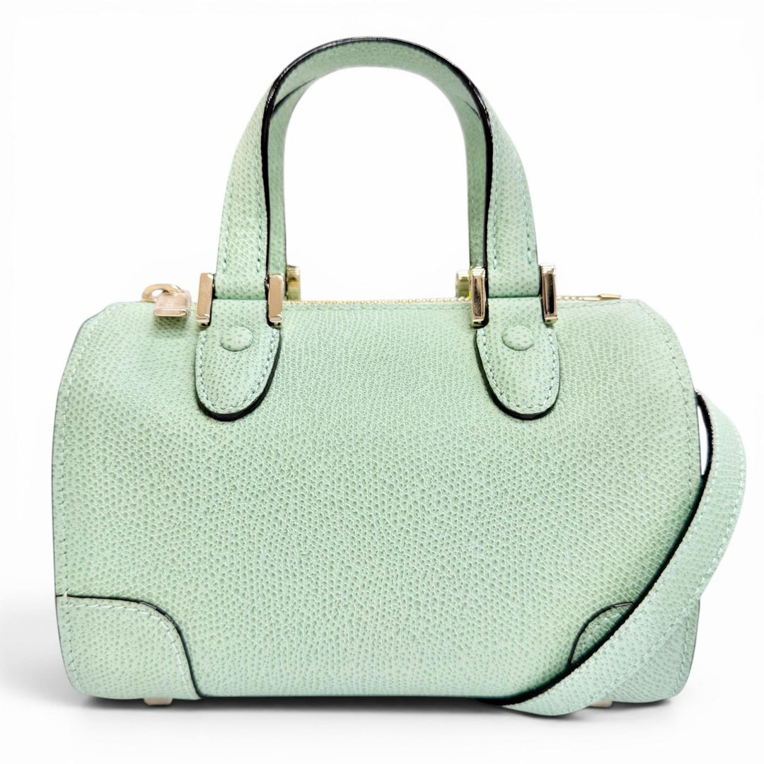 Pristine Valextra Shoulder Bag BABILA MICRO 2WAY handbag green WBBB0030028LOC99
