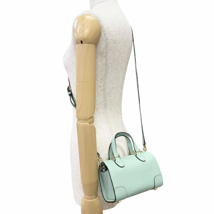 Pristine Valextra Shoulder Bag BABILA MICRO 2WAY handbag green WBBB0030028LOC99