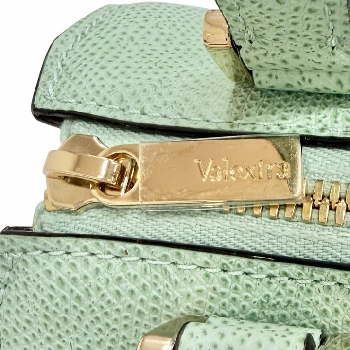 Pristine Valextra Shoulder Bag BABILA MICRO 2WAY handbag green WBBB0030028LOC99