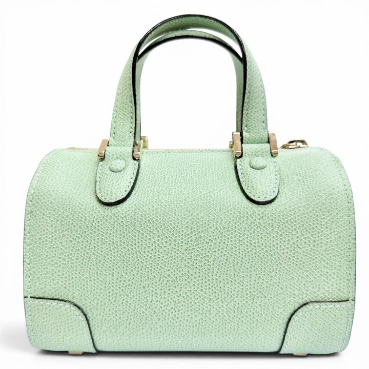 Pristine Valextra Shoulder Bag BABILA MICRO 2WAY handbag green WBBB0030028LOC99