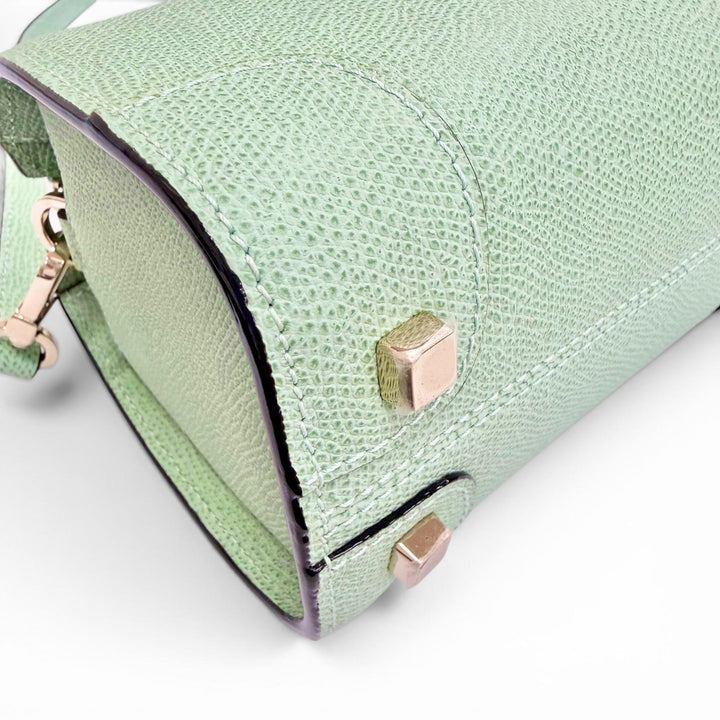 Pristine Valextra Shoulder Bag BABILA MICRO 2WAY handbag green WBBB0030028LOC99