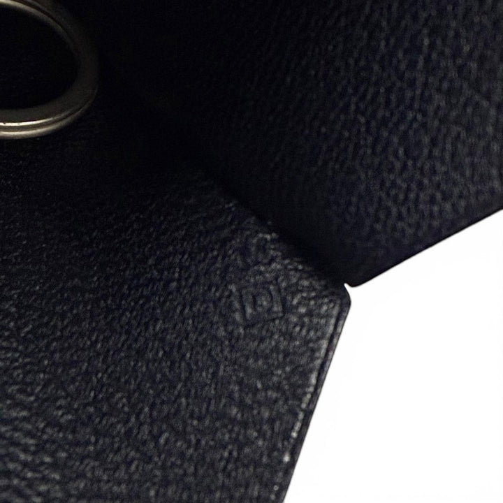Excellent HERMES Necklace Margiela-era Clochette Navy leather mens