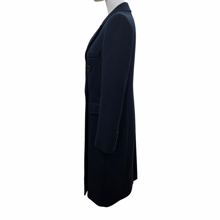 Excellent MAX&CO Chester coat il mio cappotto Long length Navy cashmere Women 40