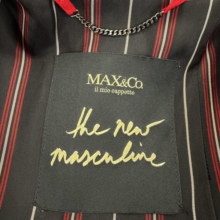 Excellent MAX&CO Chester coat il mio cappotto Long length Navy cashmere Women 40