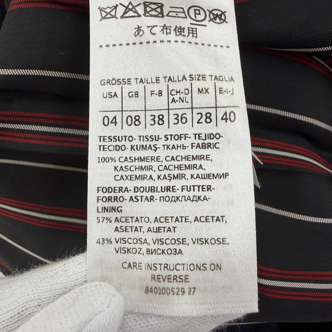 Excellent MAX&CO Chester coat il mio cappotto Long length Navy cashmere Women 40