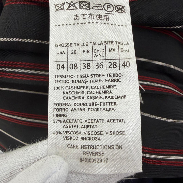 Excellent MAX&CO Chester coat il mio cappotto Long length Navy cashmere Women 40