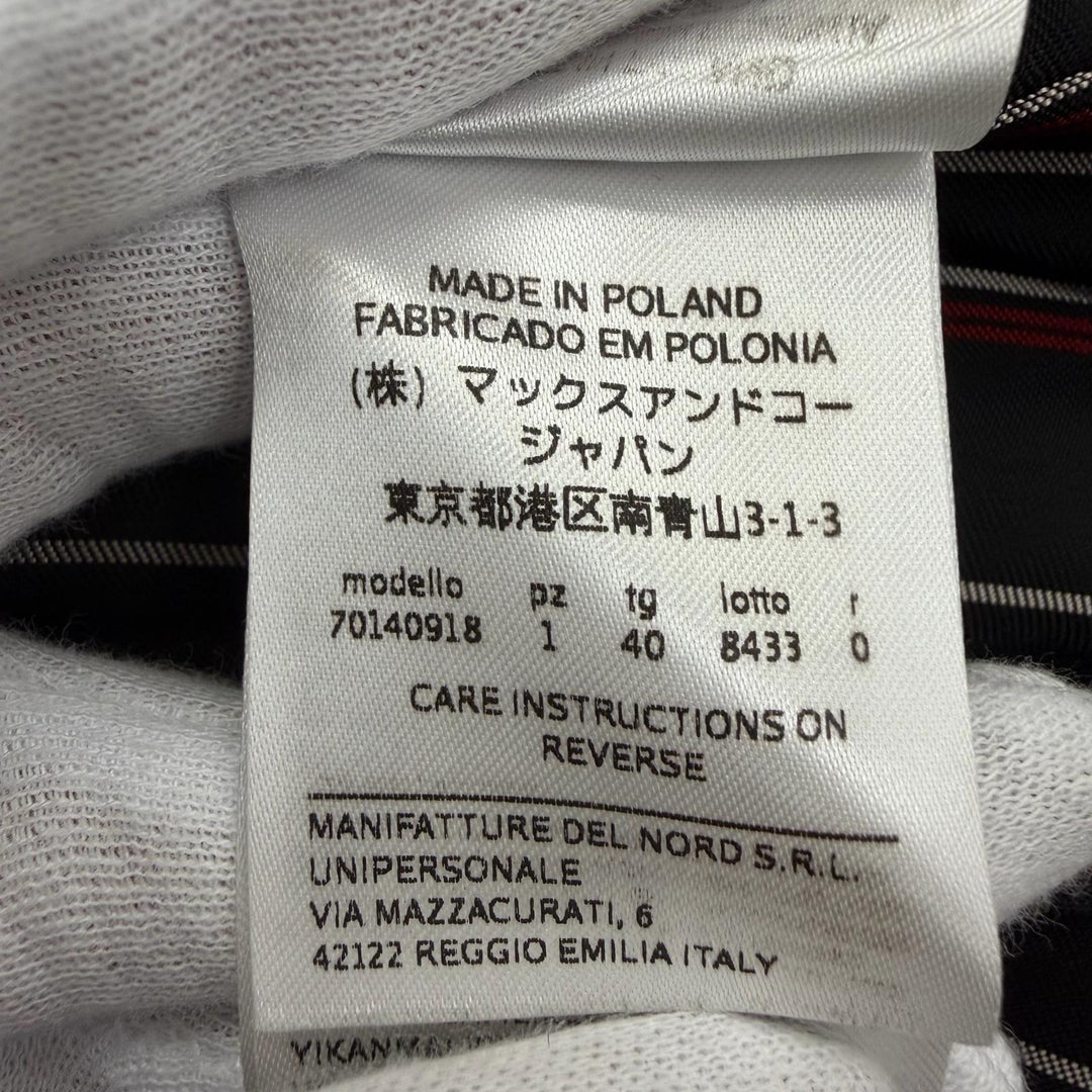 Excellent MAX&CO Chester coat il mio cappotto Long length Navy cashmere Women 40