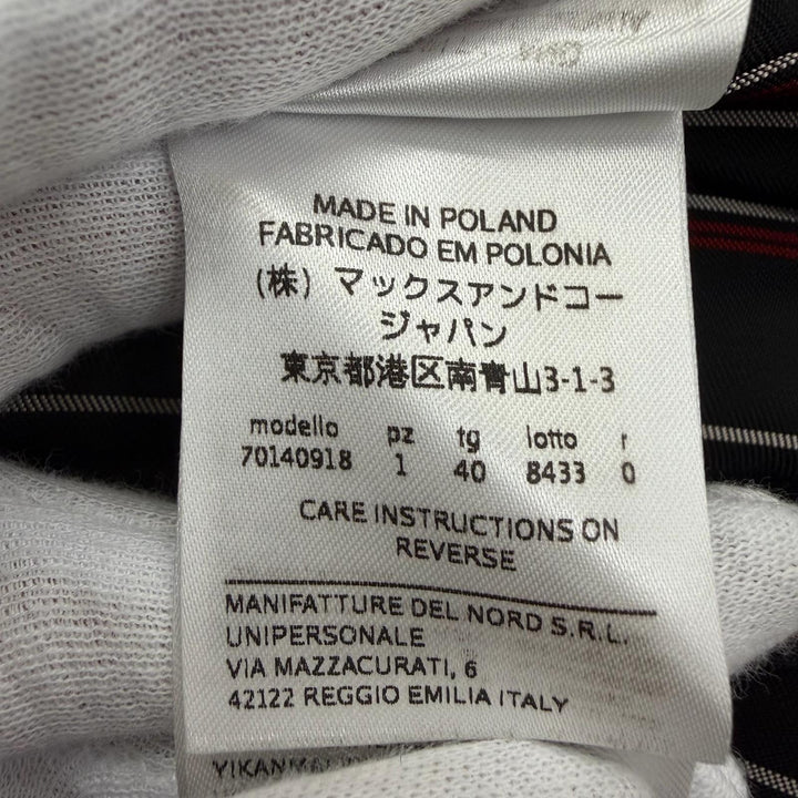 Excellent MAX&CO Chester coat il mio cappotto Long length Navy cashmere Women 40