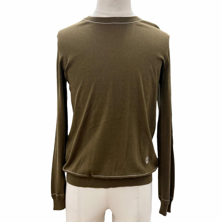 Great LOUIS VUITTON sweater khaki cotton mens XS