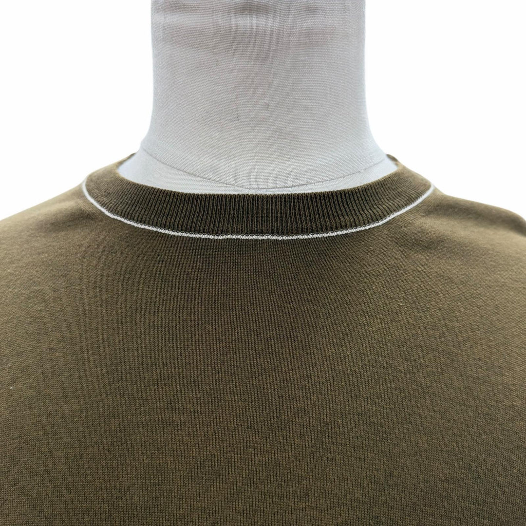 Great LOUIS VUITTON sweater khaki cotton mens XS