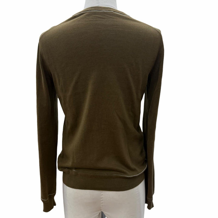 Great LOUIS VUITTON sweater khaki cotton mens XS