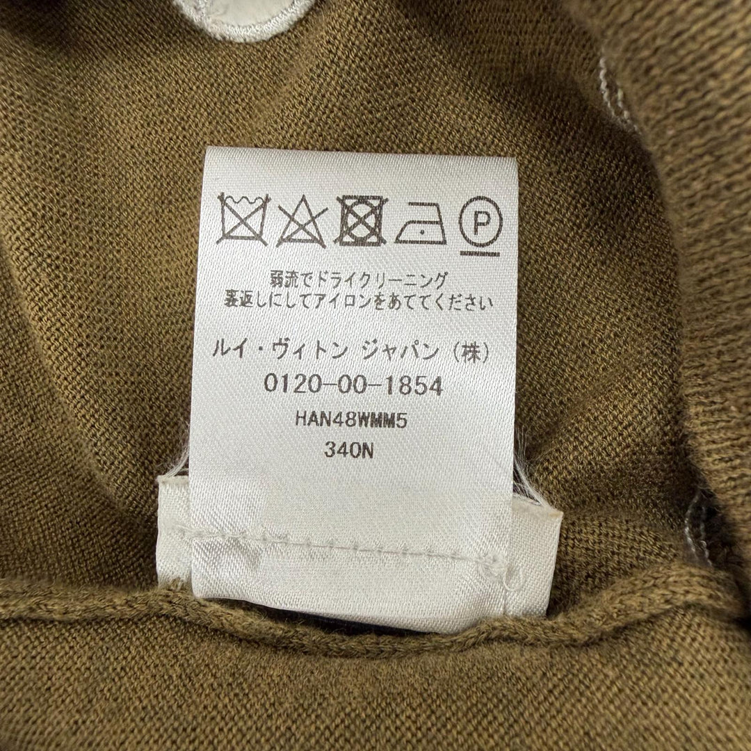 Great LOUIS VUITTON sweater khaki cotton mens XS