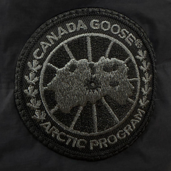 Great CANADA GOOSE Down jacket Highbridge Crew Bomber black Nylon mens XS 2735MB