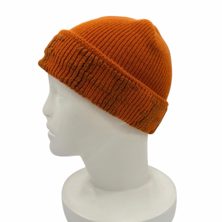 Excellent HERMES Knit cap Orange cashmere Women