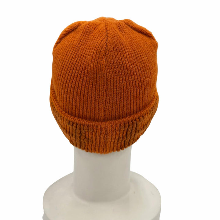 Excellent HERMES Knit cap Orange cashmere Women